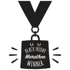 black friday marathon medal