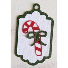 candy cane gift tag