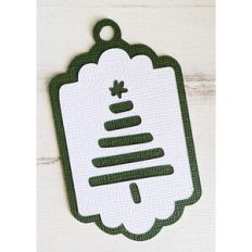 christmas tree gift tag
