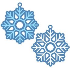 snowflake ornaments set 2