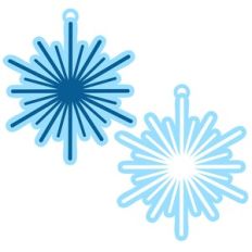 snowflake ornaments set 4
