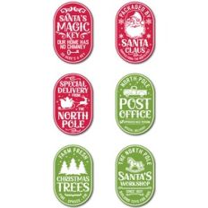 Santa's Workshop Sticker Set