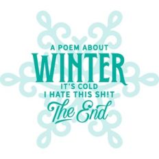 A poem about winter