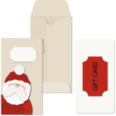 Gift Tall Envelope Santa