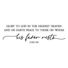 glory to god in the highest heaven