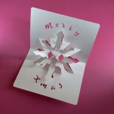CHRISTMAS SNOWFLAKE POPUP CARD # 2