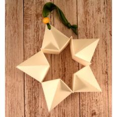 Ornament Folded Star Five Pt
