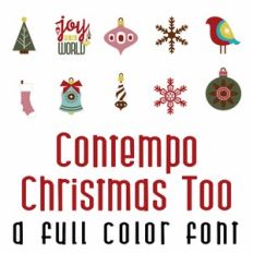 Contempo Christmas Too Full Color Font