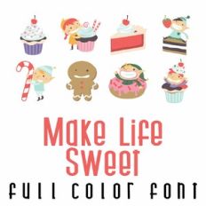 Make Life Sweet Full Color Font