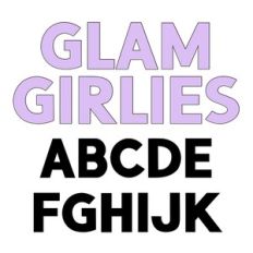 BFC Glam Gurlies Fashion Block Chunky Title Display Font