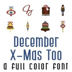 December Xmas Too Full Color Font