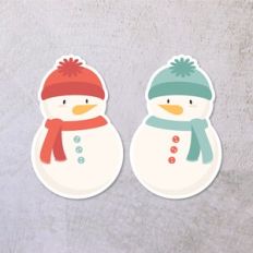 Xmas Sticker Snowman