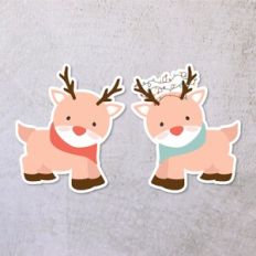 Xmas Sticker Reindeer