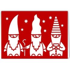 Swedish Tomten Nisse Elves Card