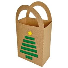Bag with Christmas Tree Cut Out