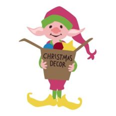 Elf with Decor Box