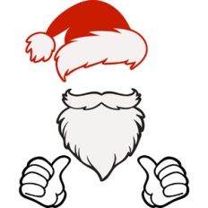Santa Beard Thumbs Up