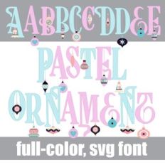 Pastel Ornament Color Font
