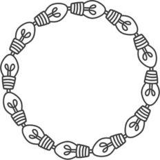 Christmas lights wreath