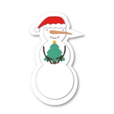 Snowman with Tree