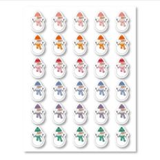 Snowman Mini Sticker Sheet