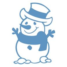 One Cut Snowman