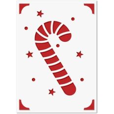 5x7 Insert Card Candy Cane