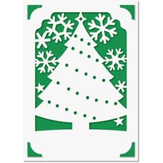 5x7 Insert Card Christmas Tree