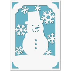 5x7 Insert Card Snowman