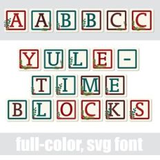 Yuletide Blocks Color Font