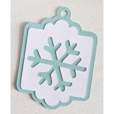 snowflake gift tag