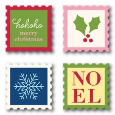 Christmas Stamp Sticker Set