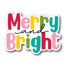 Merry and Bright Sticker