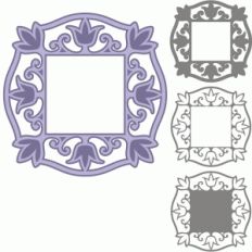 daniela angelova square doily and frame