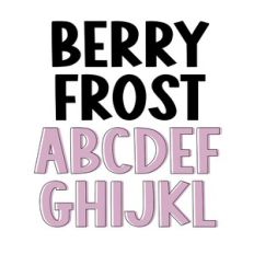 BFC Berry Frost Wide Chunky Marker Winter Block Font