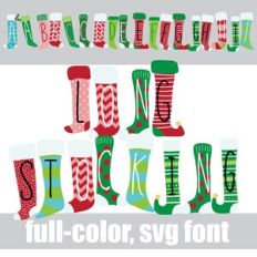 Long Stockings Color Font