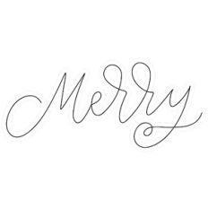 Handlettered Merry
