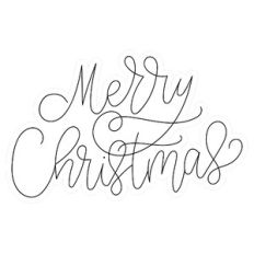 Handlettered Merry Christmas