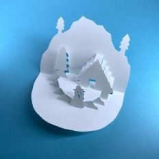 CHRISTMAS WINTER SCENE POPUP DECORATION # 3