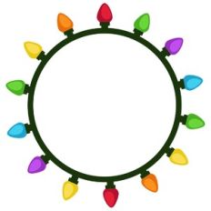 Christmas Light Wreath