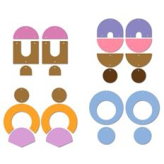Boho Earring Template