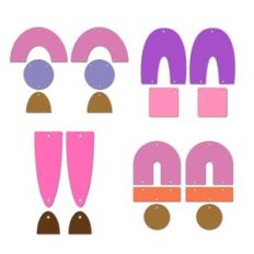 Boho Earring Templates