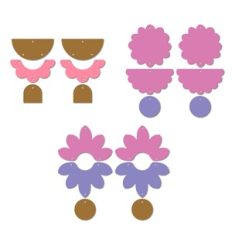 Boho Earring Templates