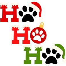 christmas pet paws ho ho ho