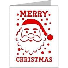merry christmas santa card