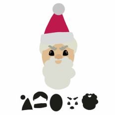 Build A Santa Face Activity Set