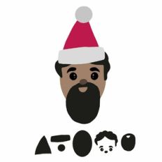 Build A Santa Face Activity Set