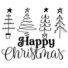 Happy Christmas Christmas Trees Quote
