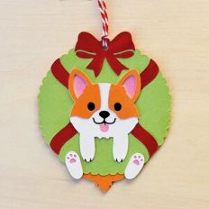 Christmas Corgi Gift Tag