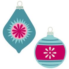 vintage christmas ornaments set 1